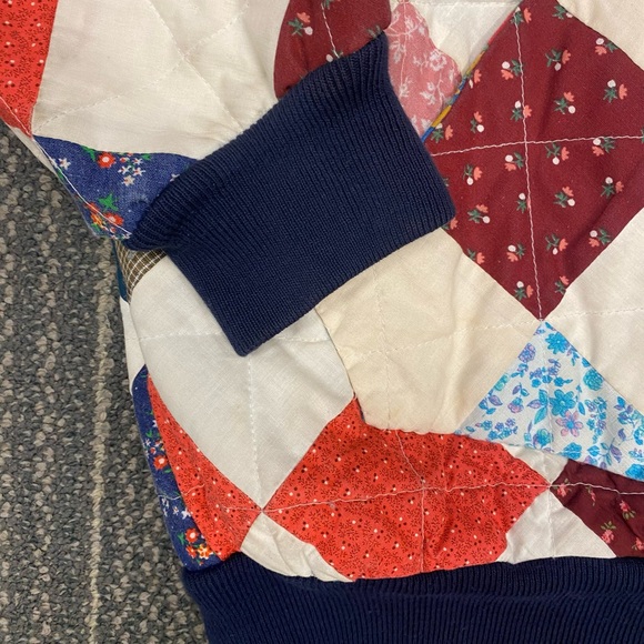 Vintage 80’s Handmade Quilted Bomber Jacket Rare! - Picture 6 of 9